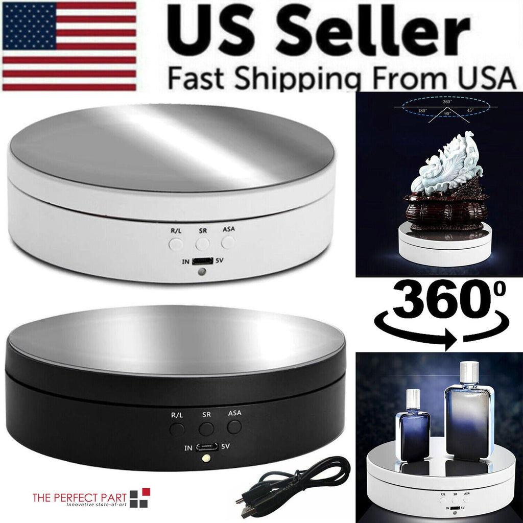 360° Electric Motorized Rotating Display Stand Jewelry Photography