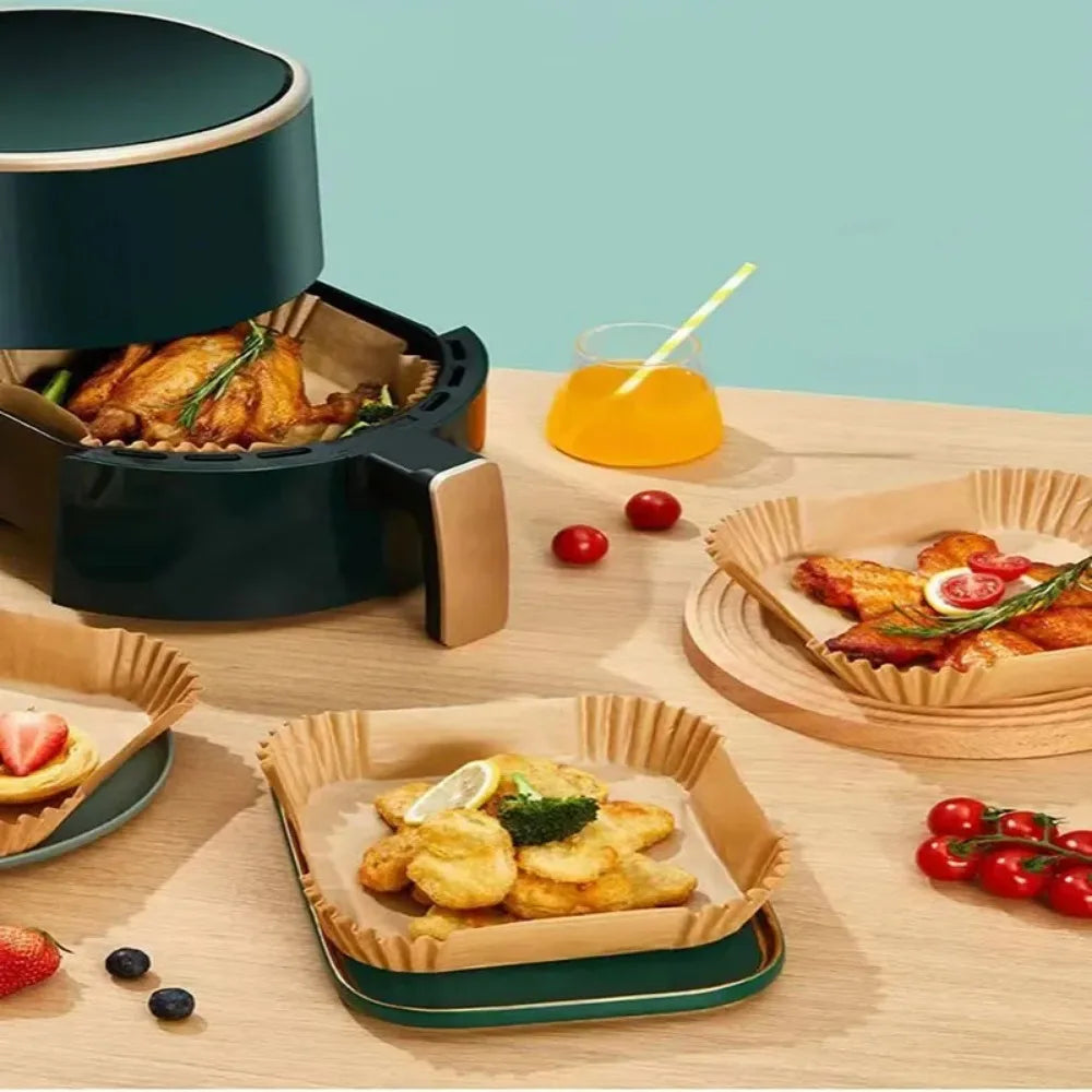 50 PCS Air Fryer Blotting Paper, Baking Blotting Paper, Food Grade