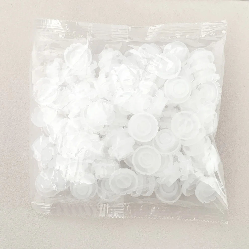 100Pcs Wholesale Disposable Eyelash Glue Fan Cup Rings Holder
