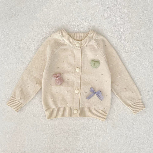 Autumn Arrival Baby Girls Comfortable Butterfly-bow and Heart Pattern