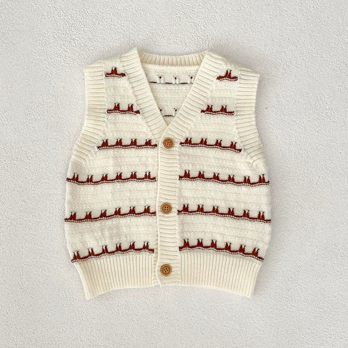 Autumn Arrival Baby Unisex Comfortable Striped Pattern Knitted