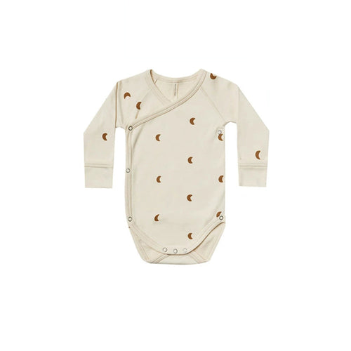 Autumn Arrival Baby Unisex Long Sleeves Simple Pattern V Neck Onesies,