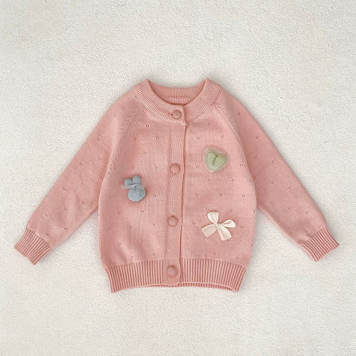 Autumn Arrival Baby Girls Comfortable Butterfly-bow and Heart Pattern