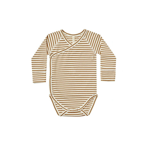 Autumn Arrival Baby Unisex Long Sleeves Simple Pattern V Neck Onesies,