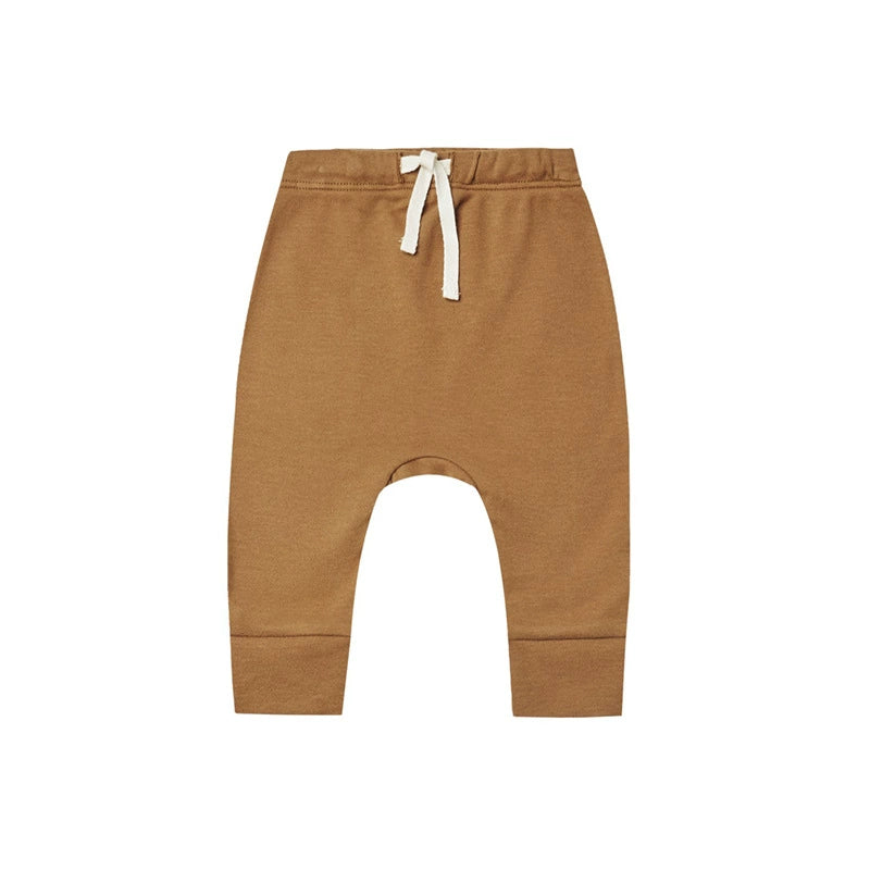 Autumn Arrival Baby Unisex Long Sleeves Simple Pattern V Neck Onesies,